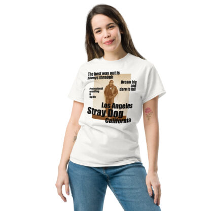 The best way out is  always through - Unisex classic tee - Image 3